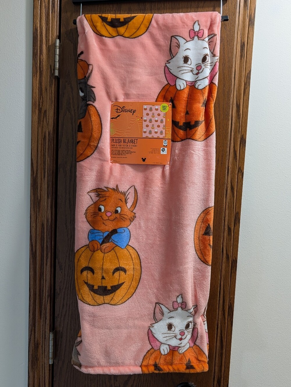 Aristocats Halloween Plush Blanket